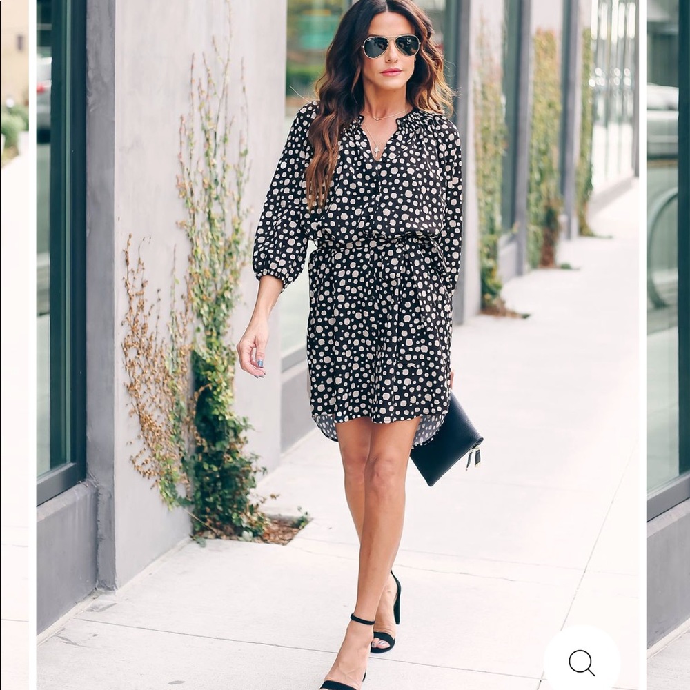 Spotted Button Down Dress